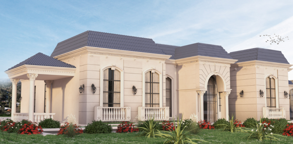 Villa dengan arsitektur klasik dari Perancis